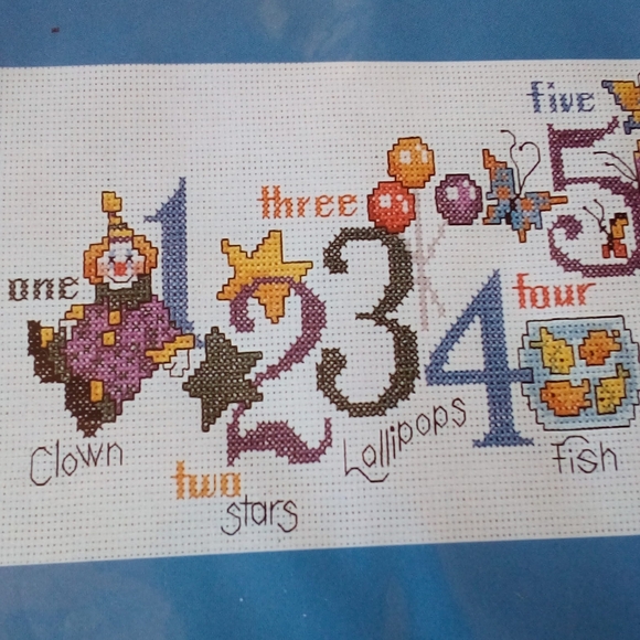 Count to Ten counted crosstitch kit. - Picture 6 of 8
